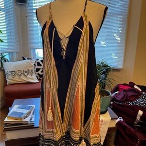 Entro Multicolor Striped Dress